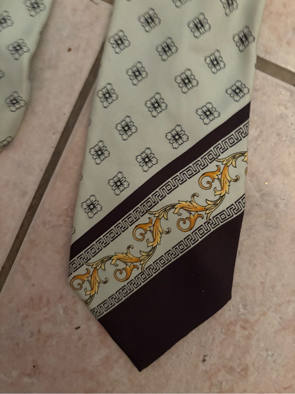 Versace dress suit tie logo neckwear accessory bow tie y2k Gianni versace